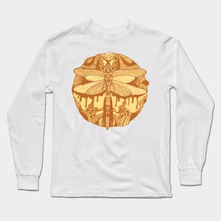 Terracotta Circle of the Dragonfly Long Sleeve T-Shirt